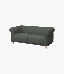 Ikea Viskafors 3 Seater Sofa Lejde/grey/green Birch