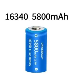 3.7V 5800mAh 16340 Rechargeable Battery 16340 Li-ion Battery CR123A For LED Flashlight Travel Wall Charger 16340 CR123A