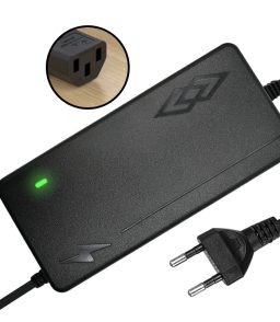 36V 5A Lithium Battery Charger for Electric Scooter & Hoverboard, EU Plug, IEC C5 Cloverleaf, Customizable